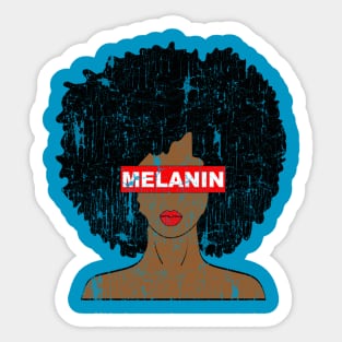 Melanin Afro Woman Sticker